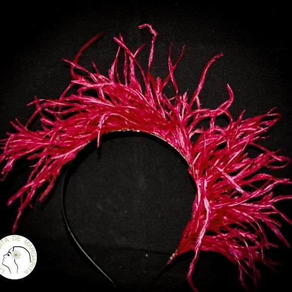 Bridal wedding headband feather lightweight new handmade - Picture 3 of 7